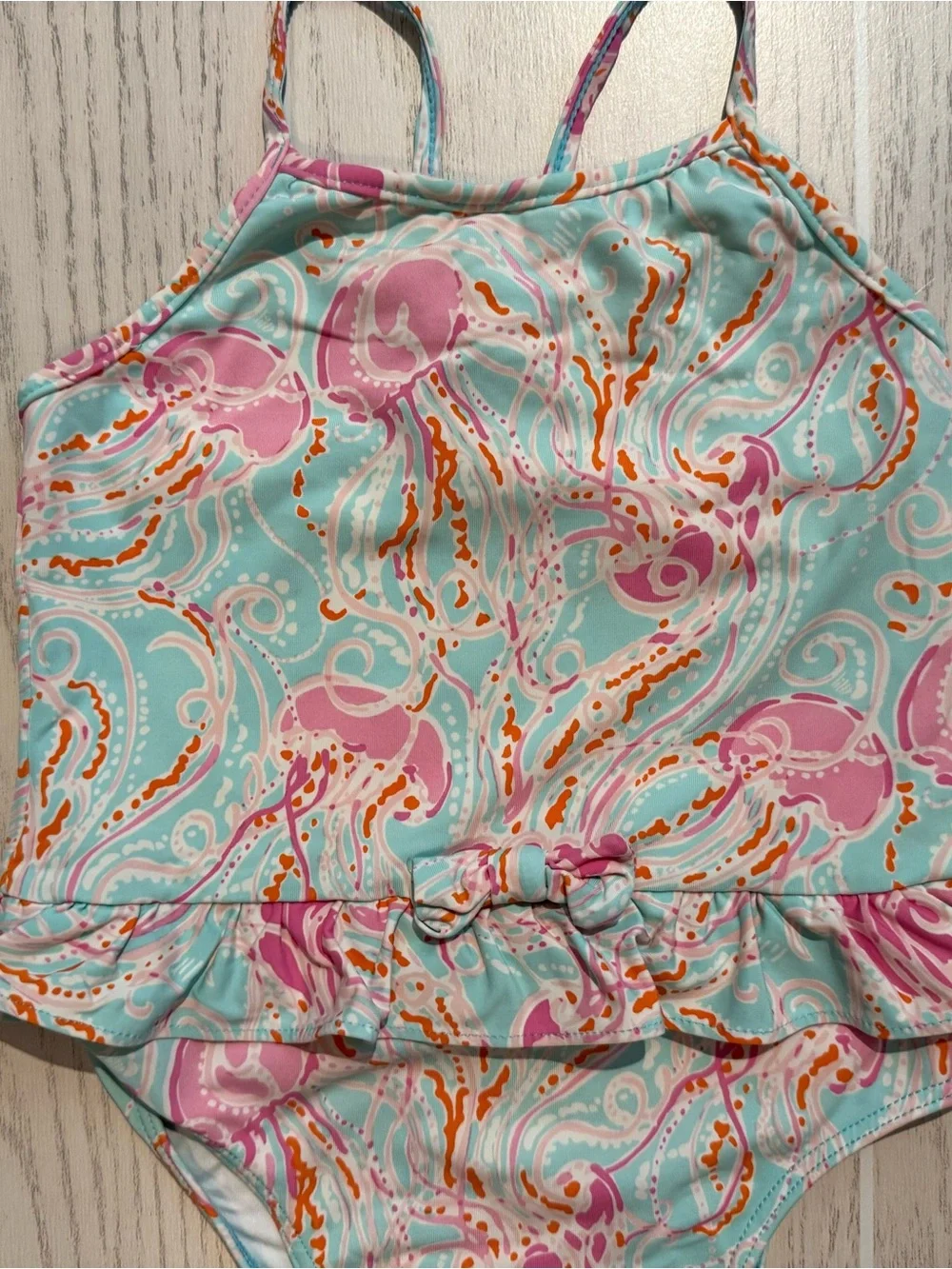 Lilly Pulitzer Baby Girls 12-18M Jellies Be Jammin Ruffle Swimsuit